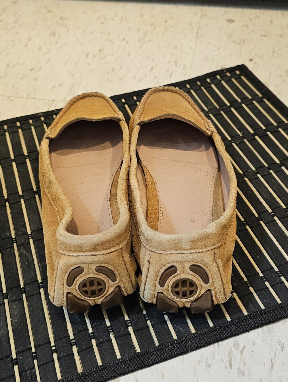 BOSS Suede Loafer Shoes - Tan